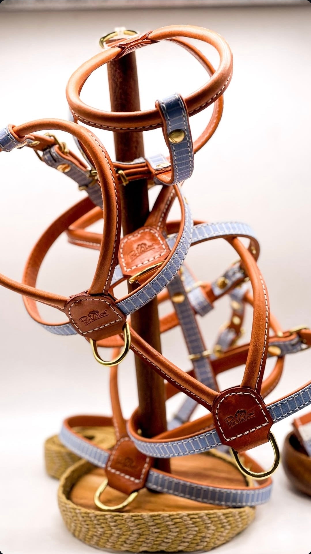 Madrid Dog Harness — Italian Leather